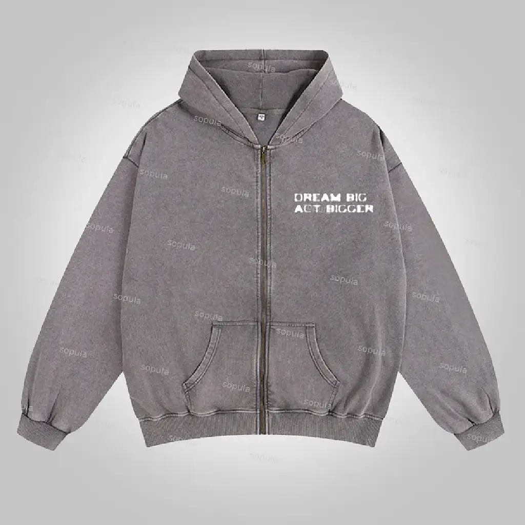 Boxer Graphic Hoodie Grey